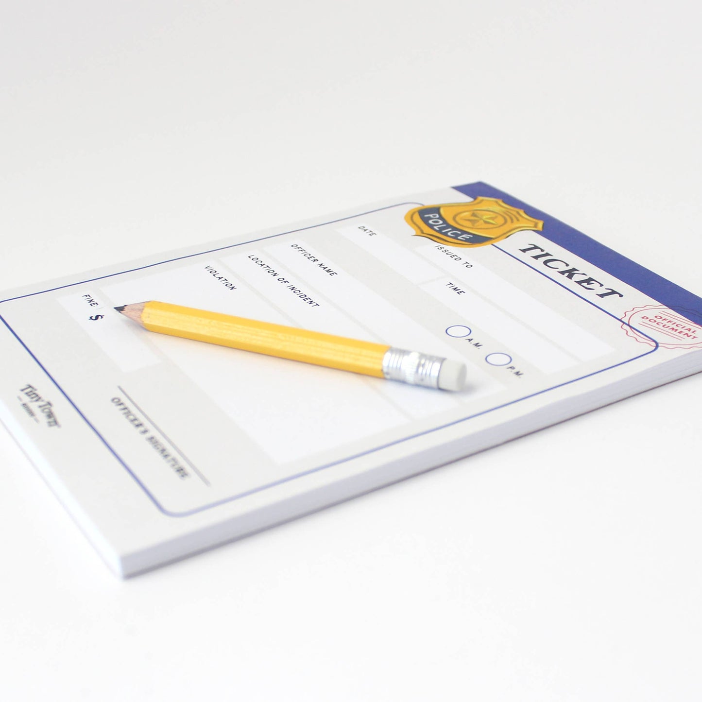 Inklings Paperie - Play Notepad - Police Ticket