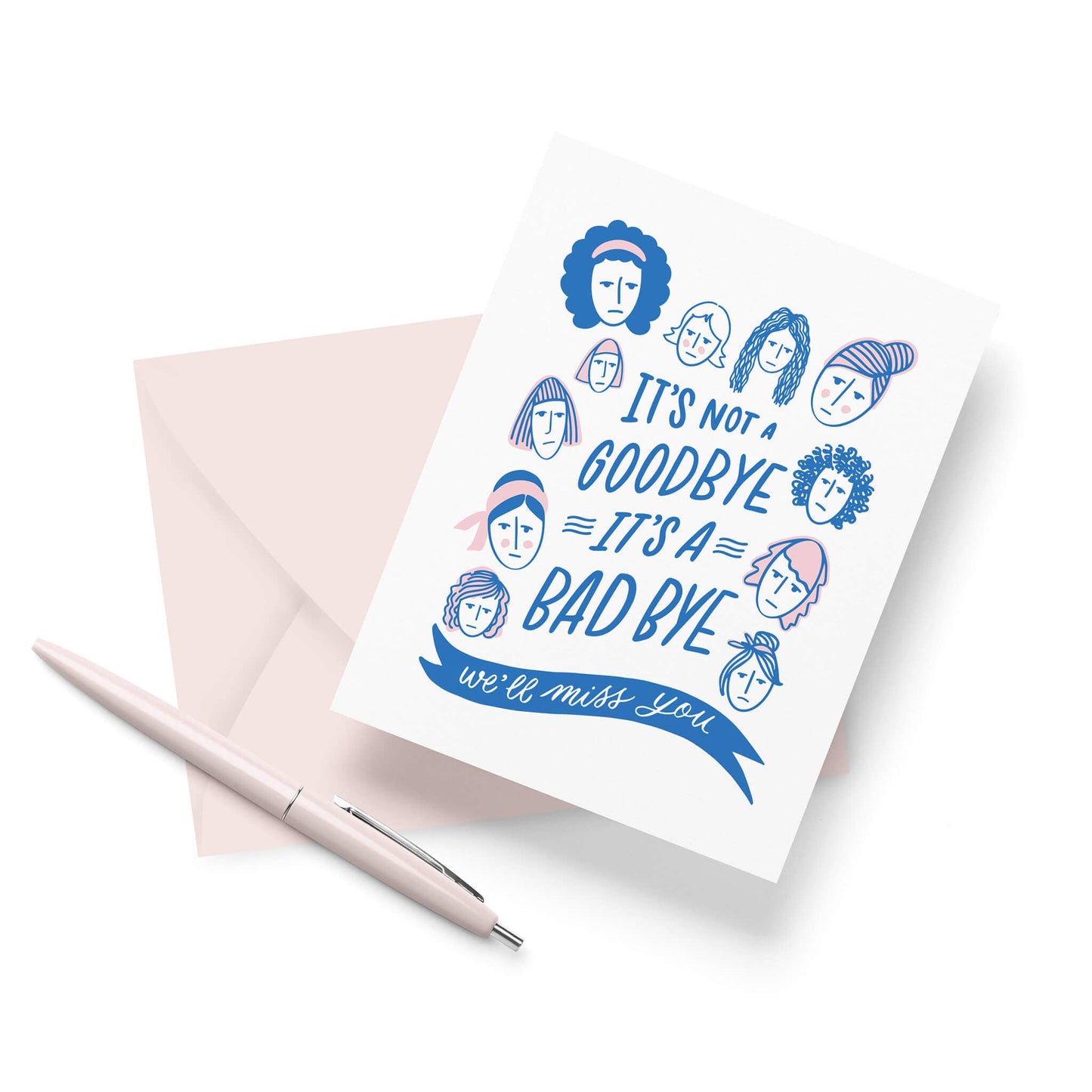 Bad Bye - Funny Farewell Letterpress Card