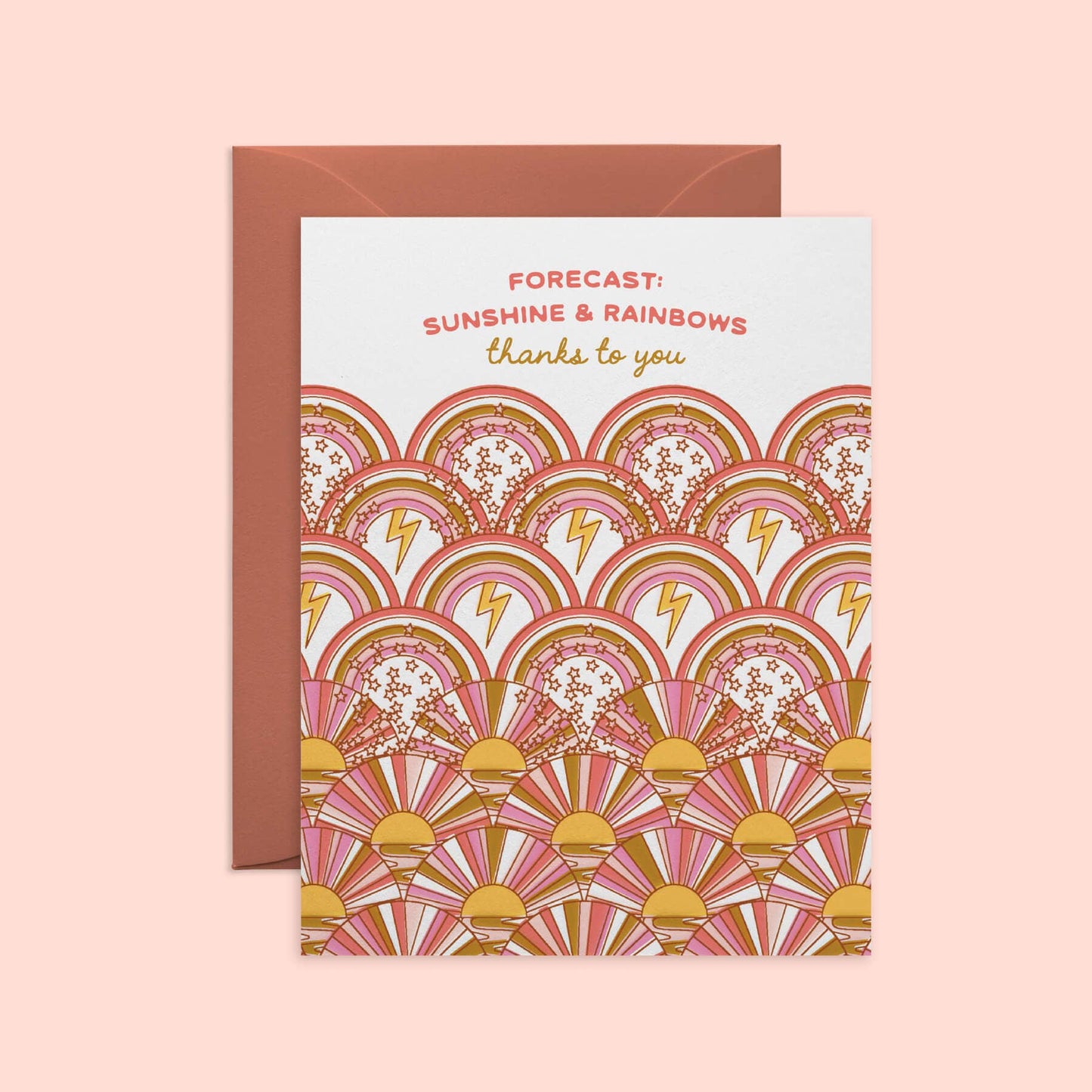 O.O.M.F Creative - Sunshine and Rainbows Thank You Card