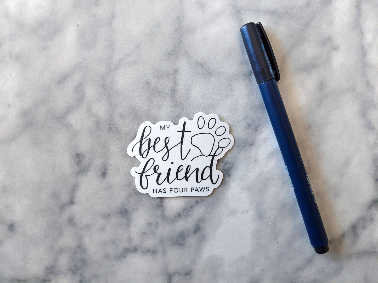 My Best Friend Has Four Paws - Sticker