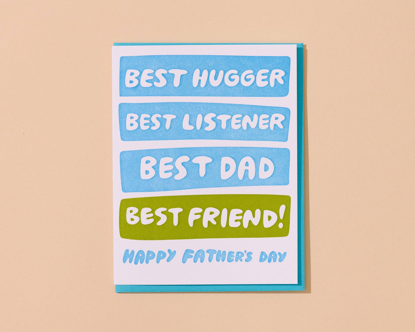 And Here We Are - Best Hugger/Listener/Dad/Friend - Birthday Card Father's Day Card from Partner