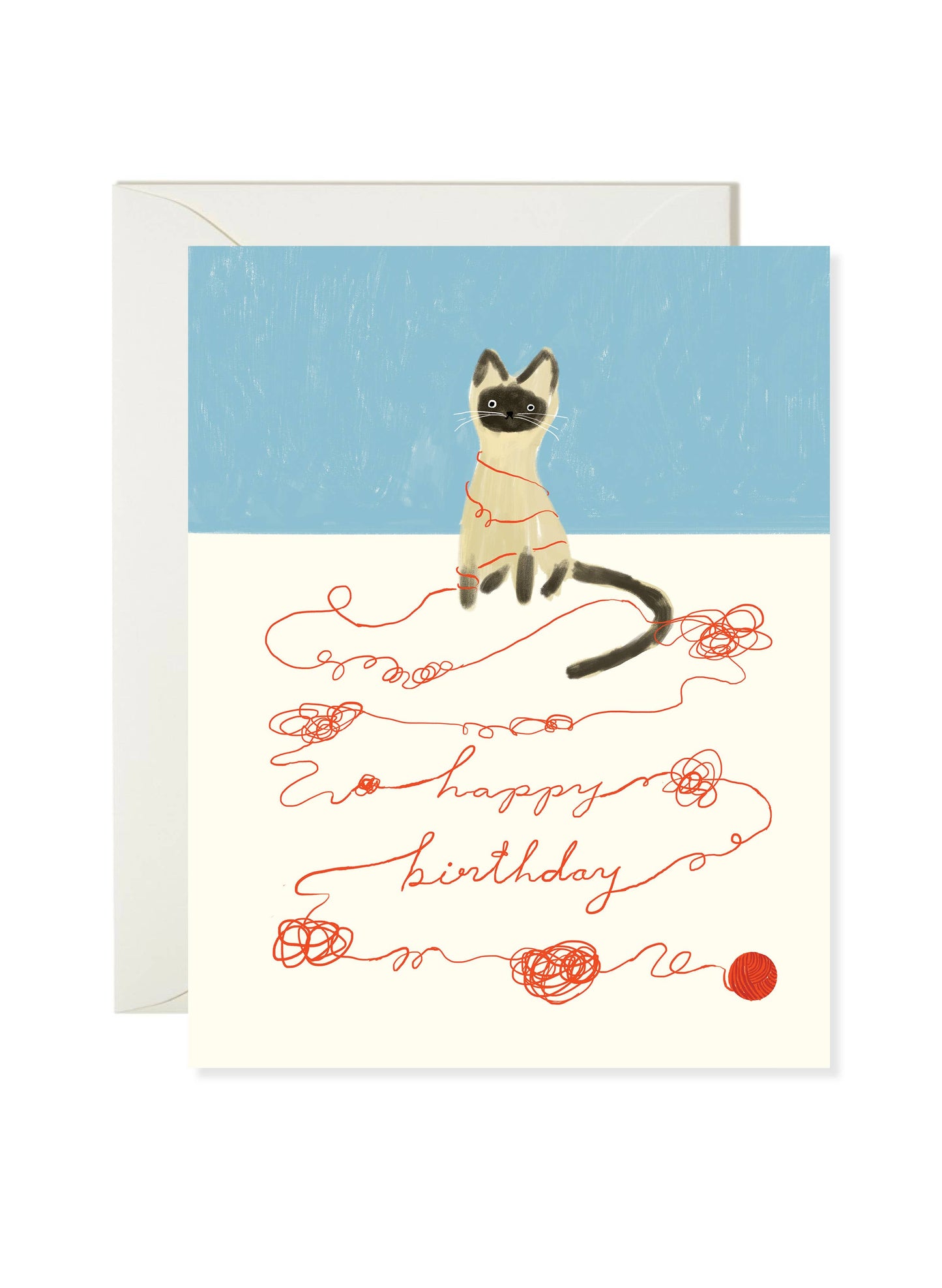 Cat String - Birthday Greeting Card