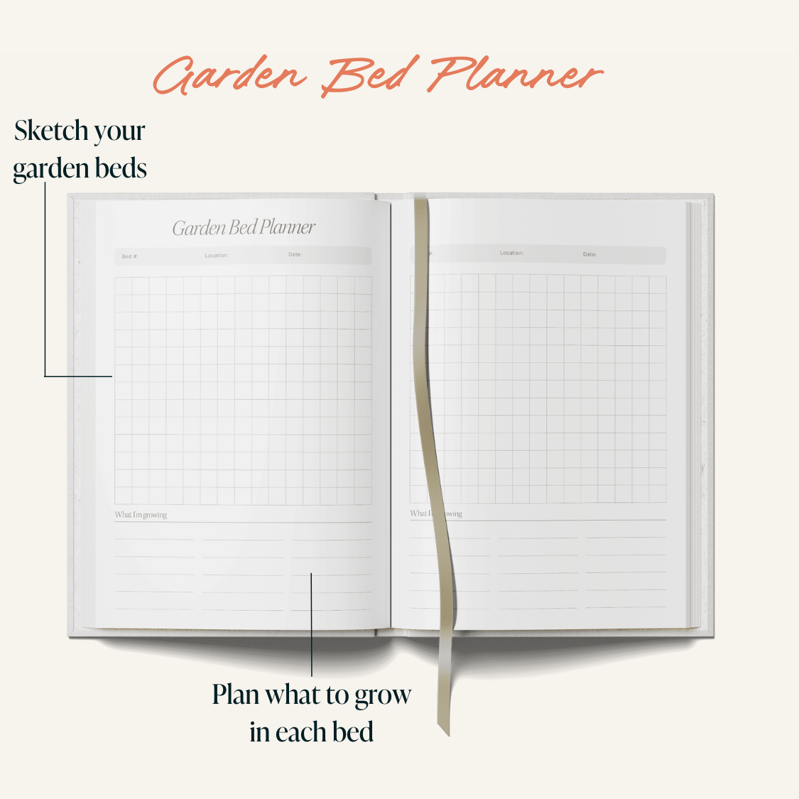 Yop & Tom USA - Gardening Journal (A5) - Olive Green
