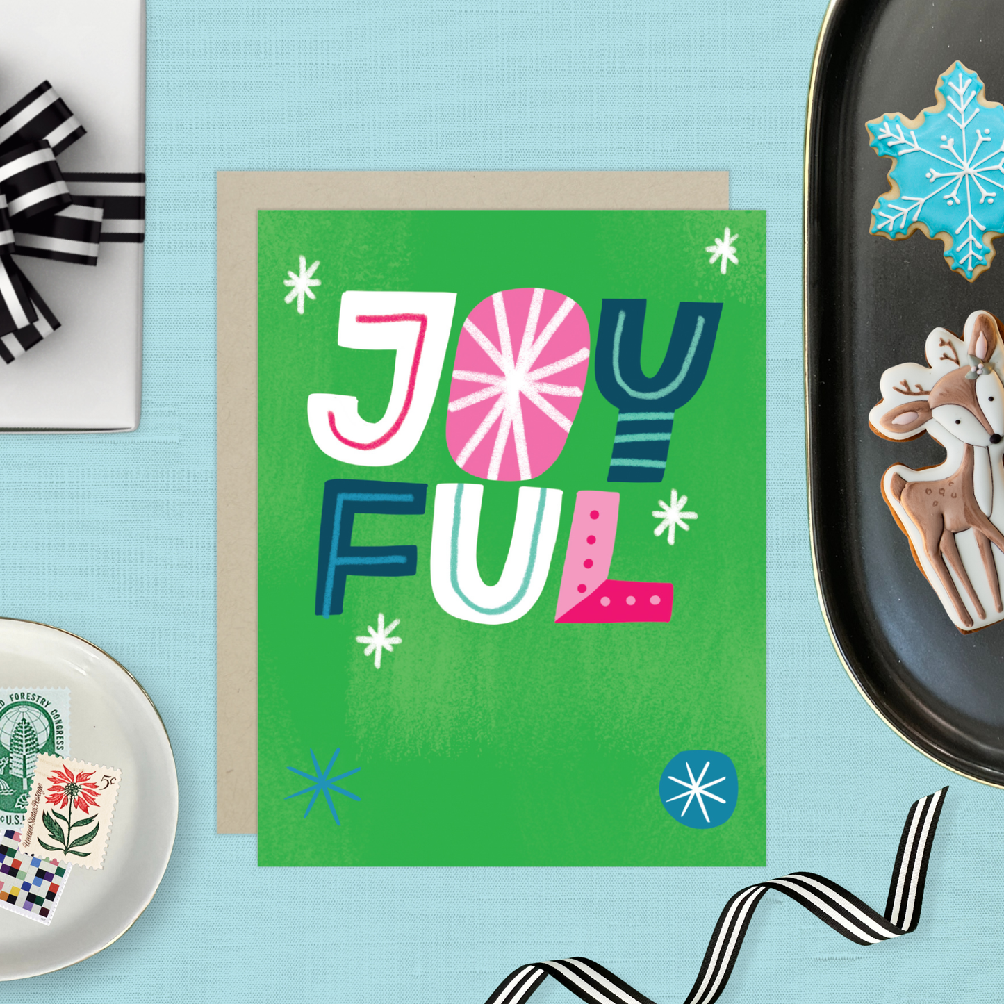 Barone and Co. - Joyful Funky Holiday Card