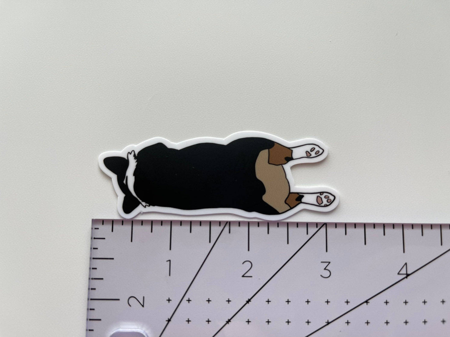 MangoIllustrated - Corgi Sploot sticker