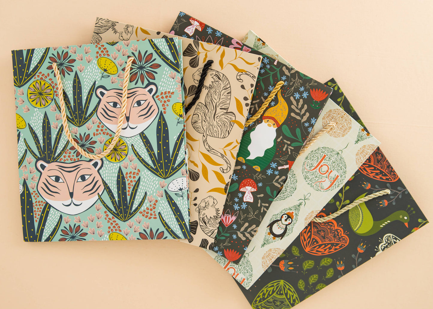 Amicreative - Tiger Jungle Themed Gift Bag