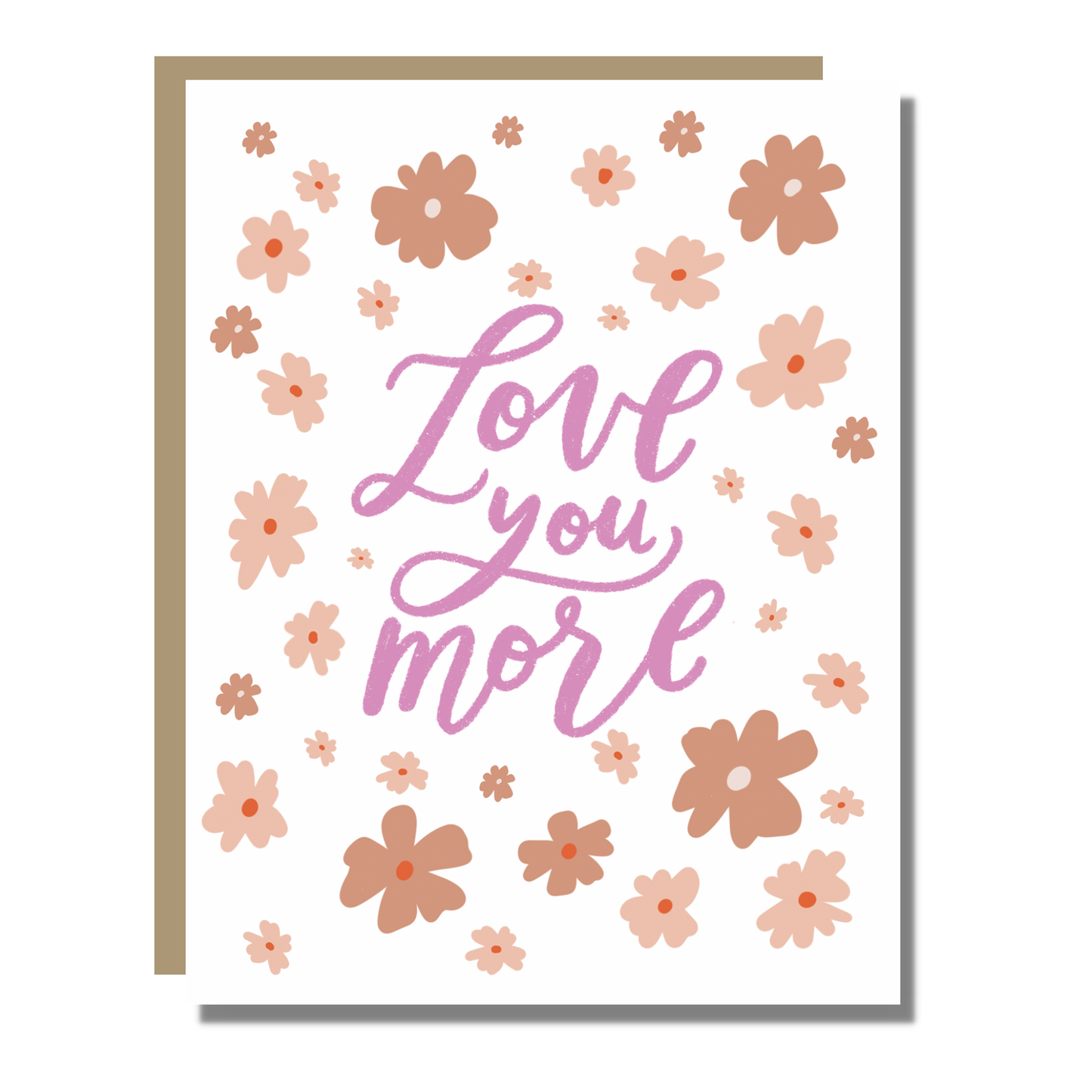 Prairie Letter Shop - Love You More | Love Romance Valentine Greeting Card