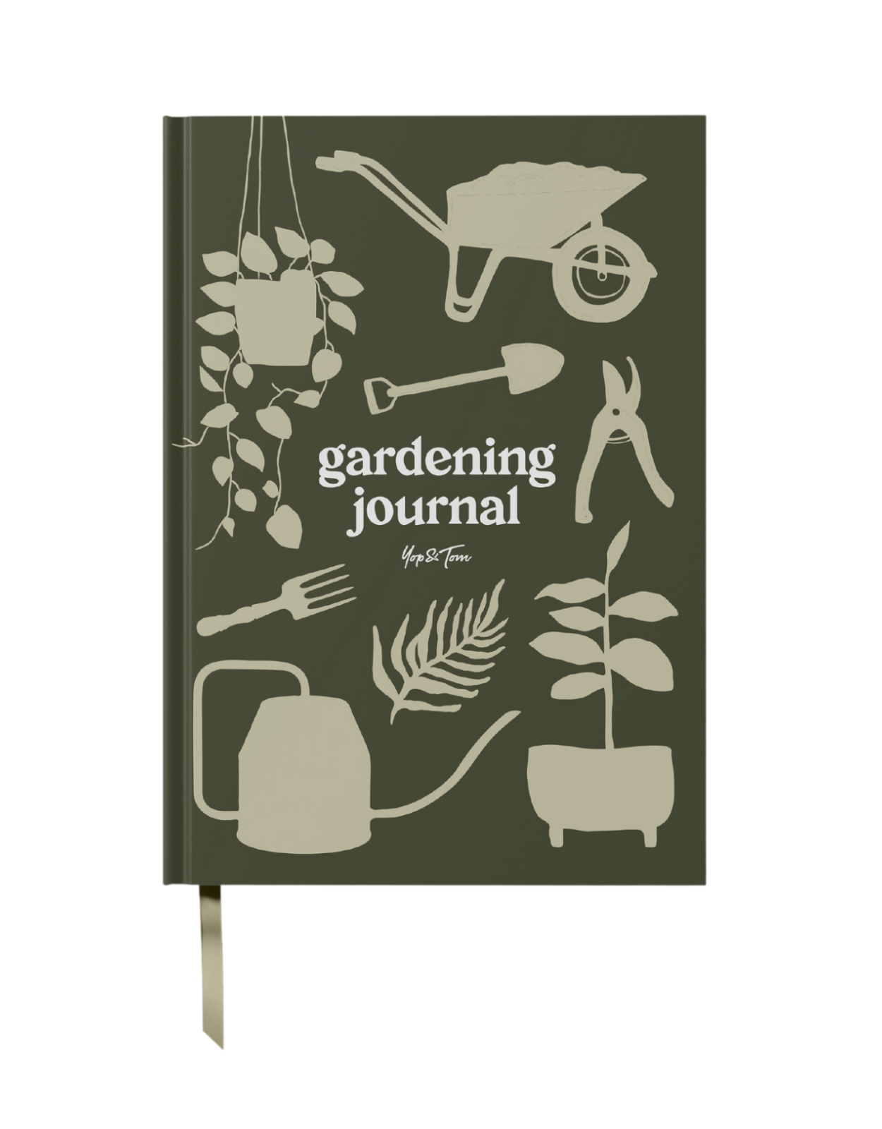 Yop & Tom USA - Gardening Journal (A5) - Olive Green