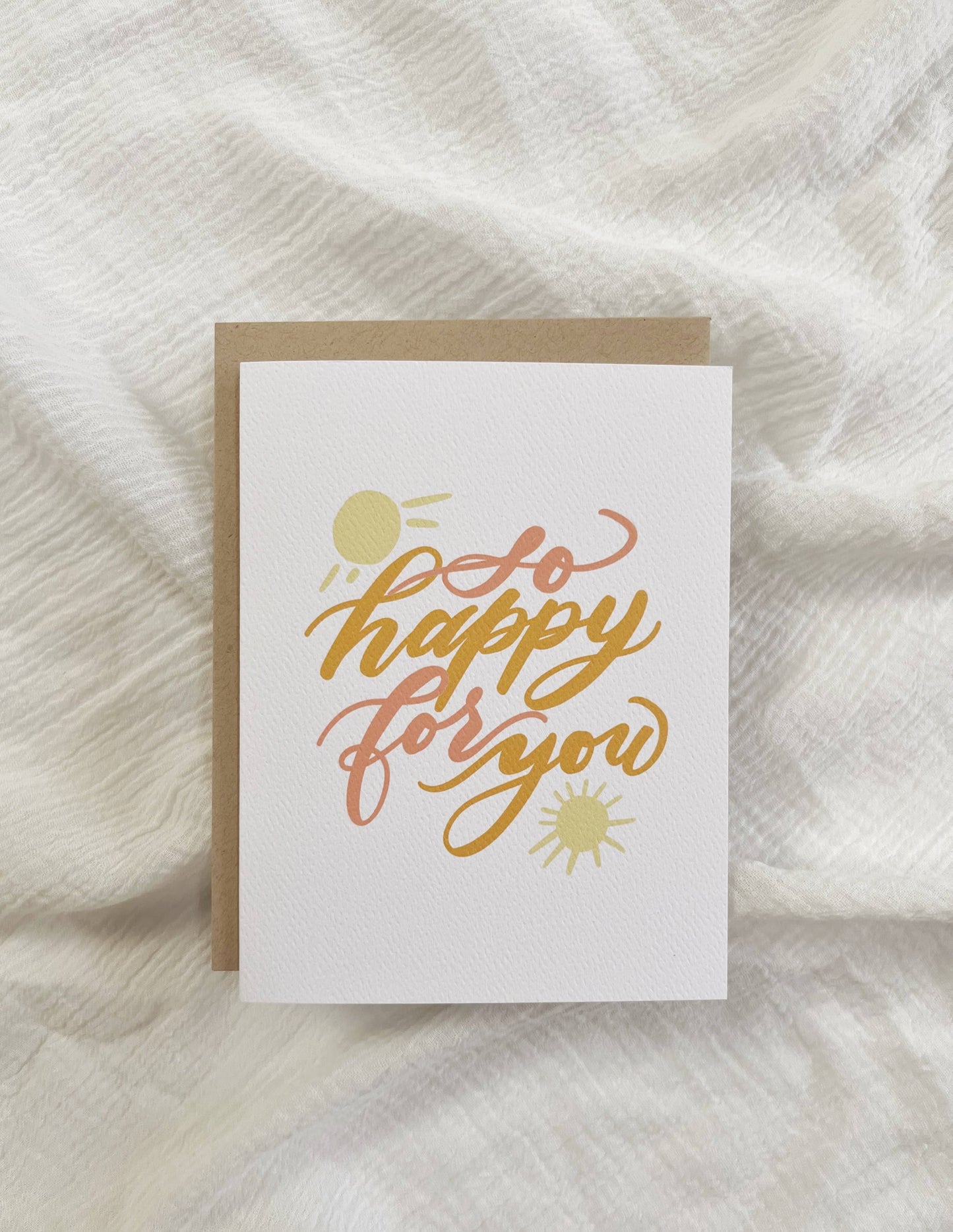 Prairie Letter Shop - So Happy for You Card - Congrats Celebration