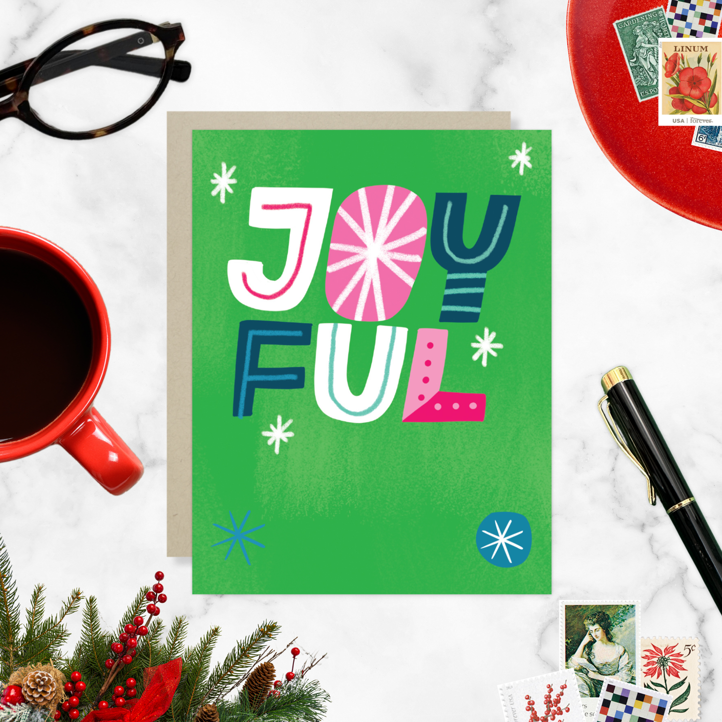 Barone and Co. - Joyful Funky Holiday Card