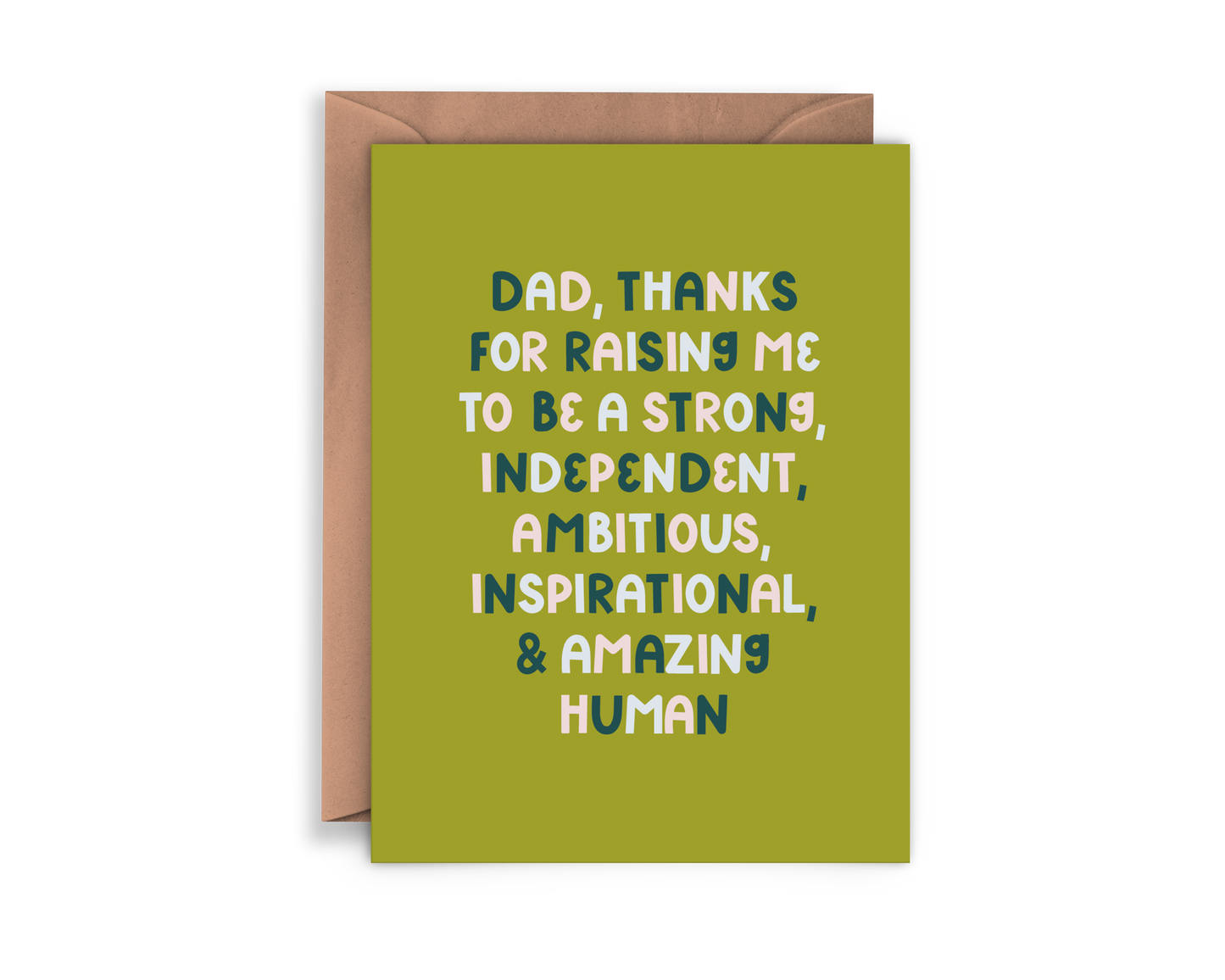 Twentysome Design - Thanks for Raising a Strong Human Dad Card