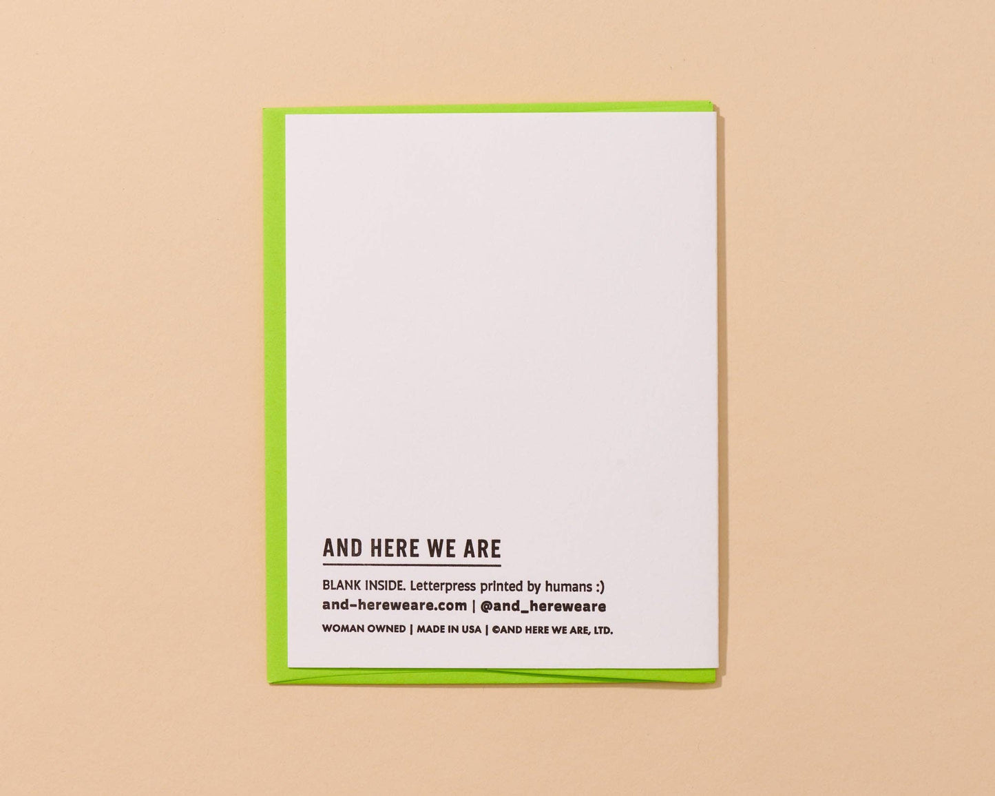 And Here We Are - Happy Farter's Day Letterpress Card Father's Day Grandfather