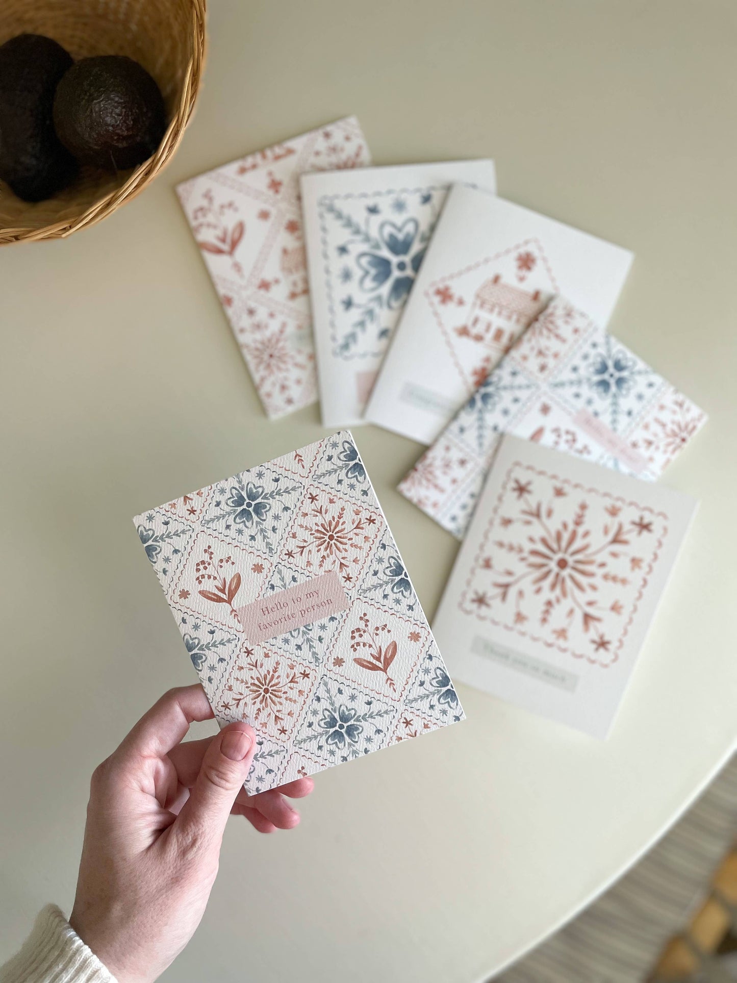By Caroline Ann - Hello Favorite Person Greeting Card - Thoughtful friendship