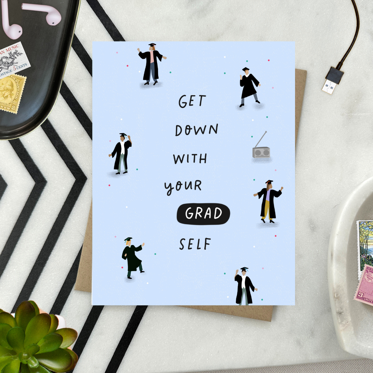 Barone and Co. - Grad Self Graduation Card