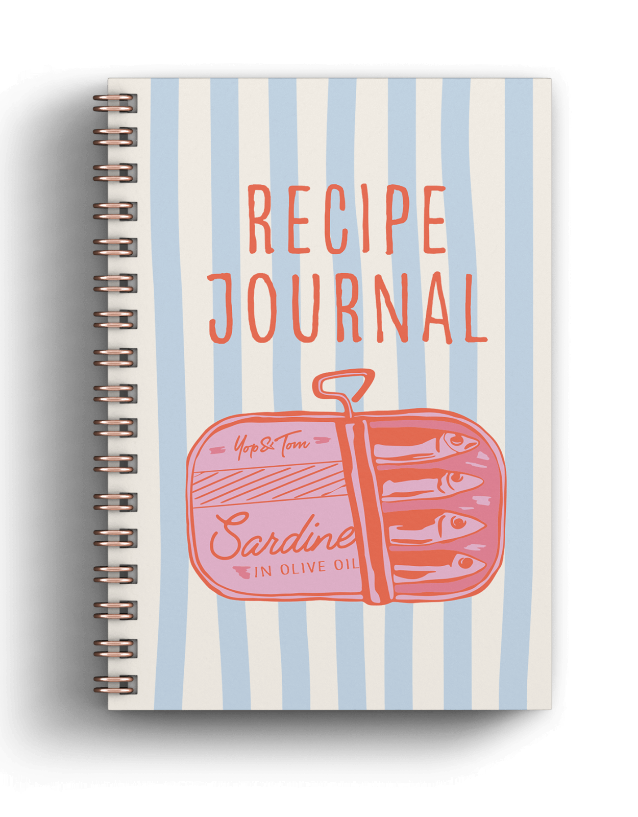Yop & Tom USA - Recipe Journal (A5) - Pink Sardines
