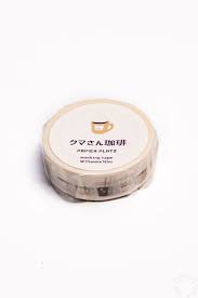 Papier Platz Washi Tape - Bear Coffee