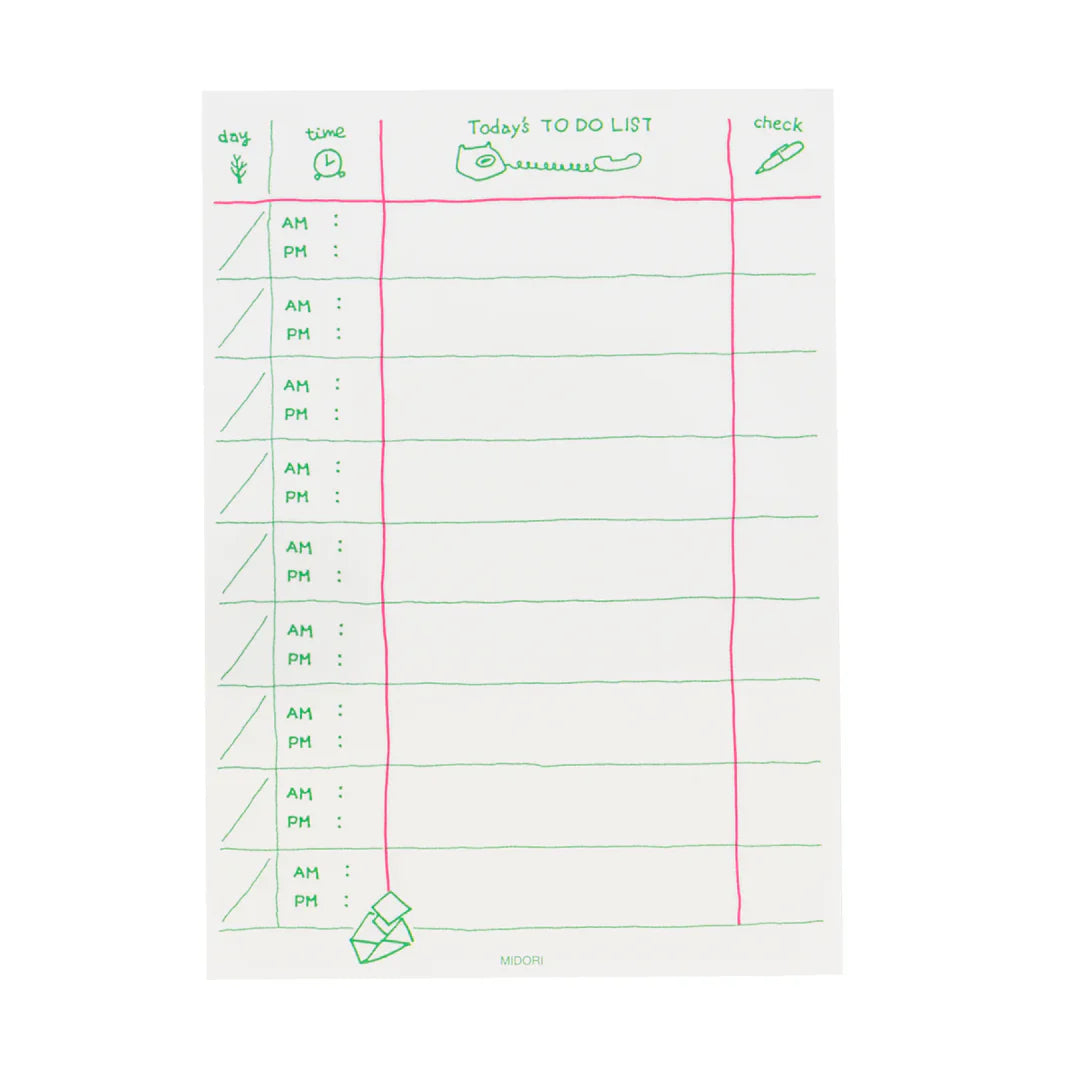 To Do List Memo Pad - Blue