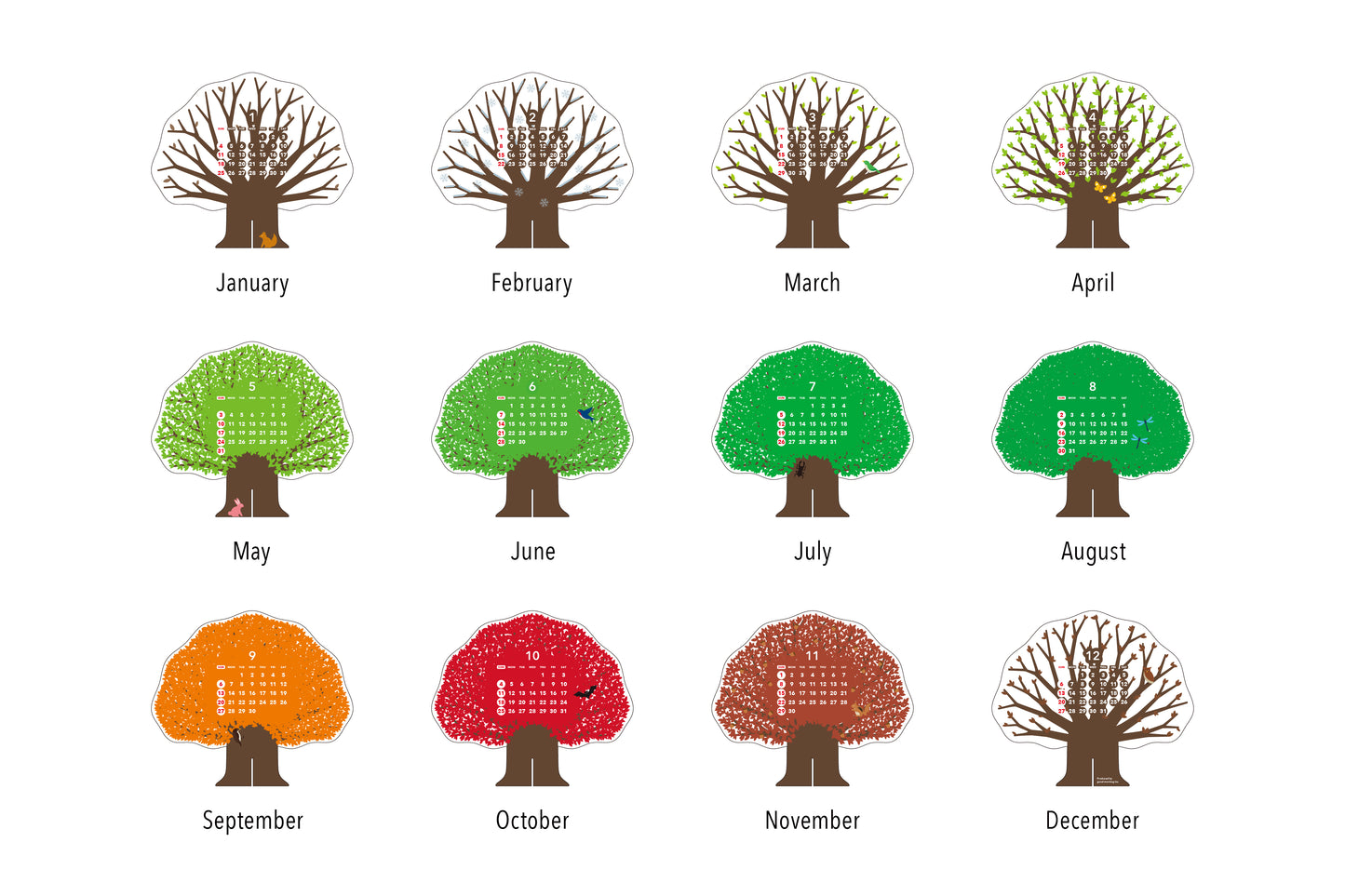 Good Morning, Inc. - 2026 Tree Desk Calendar