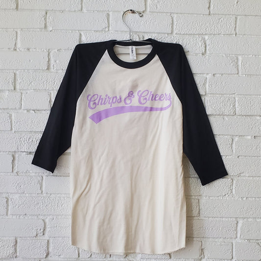 Chirps & Cheers Branded Baseball Tee - 2025