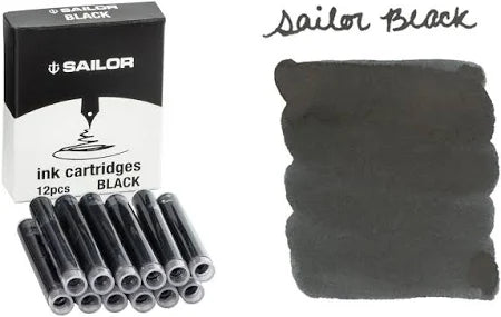 Sailor Fountain Pen Ink Cartridges - set of 12