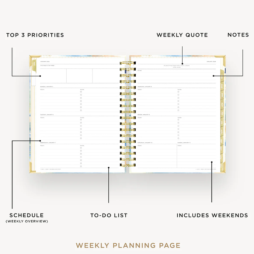 Sea and Sky - Weekly 2026 Planner