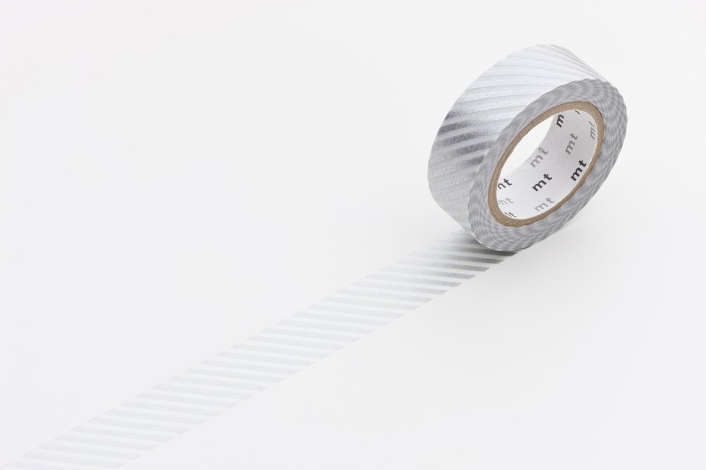 Silver Stripe Washi Tape