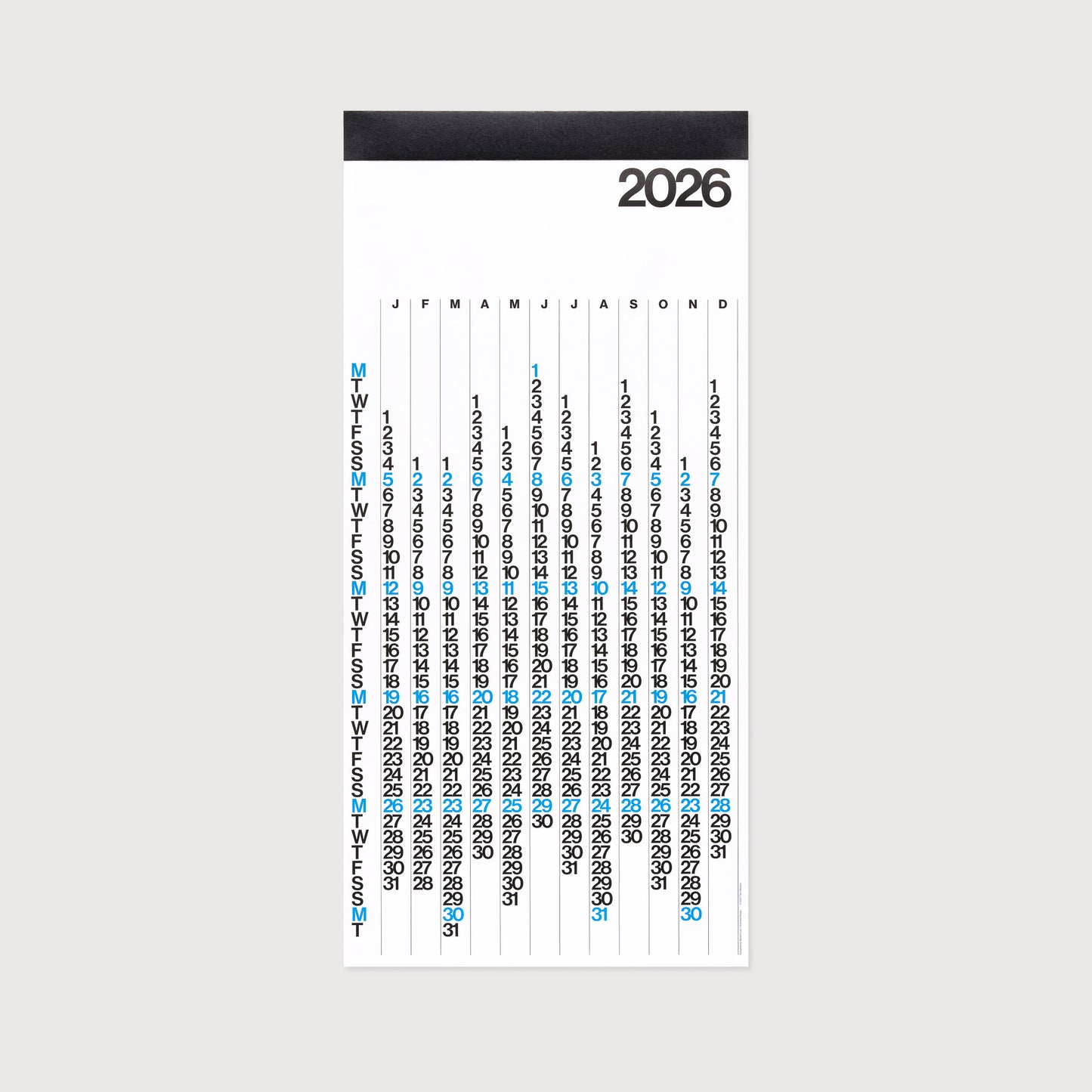 2026 Stendig Vertical Wall Calendar