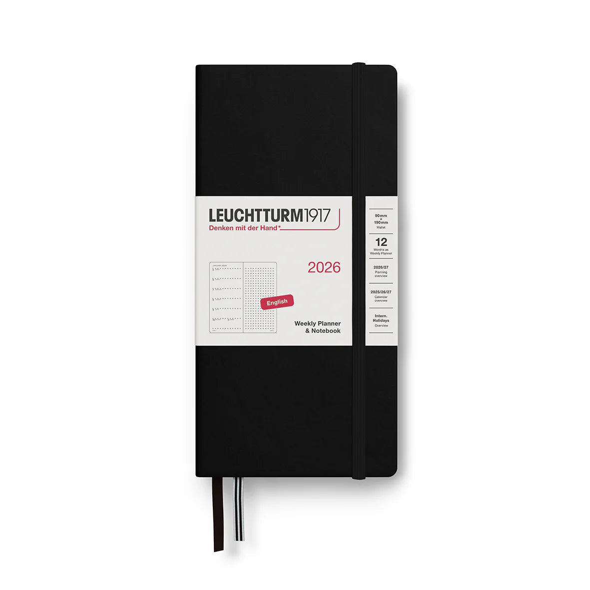*NEW SIZE* Weekly Planner & Dotted Notebook - Hardcover (B6+/A6) - 2026