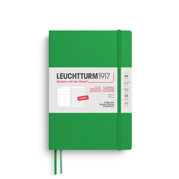 LEUCHTTURM - Softcover (A5) Weekly Planner & Notebook 2025-2026