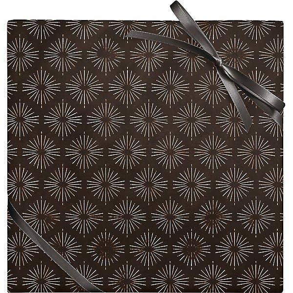 Gold Starburst - Stone Wrapping Paper Roll