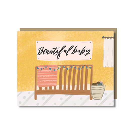 Prairie Letter Shop - Beautiful Baby Card