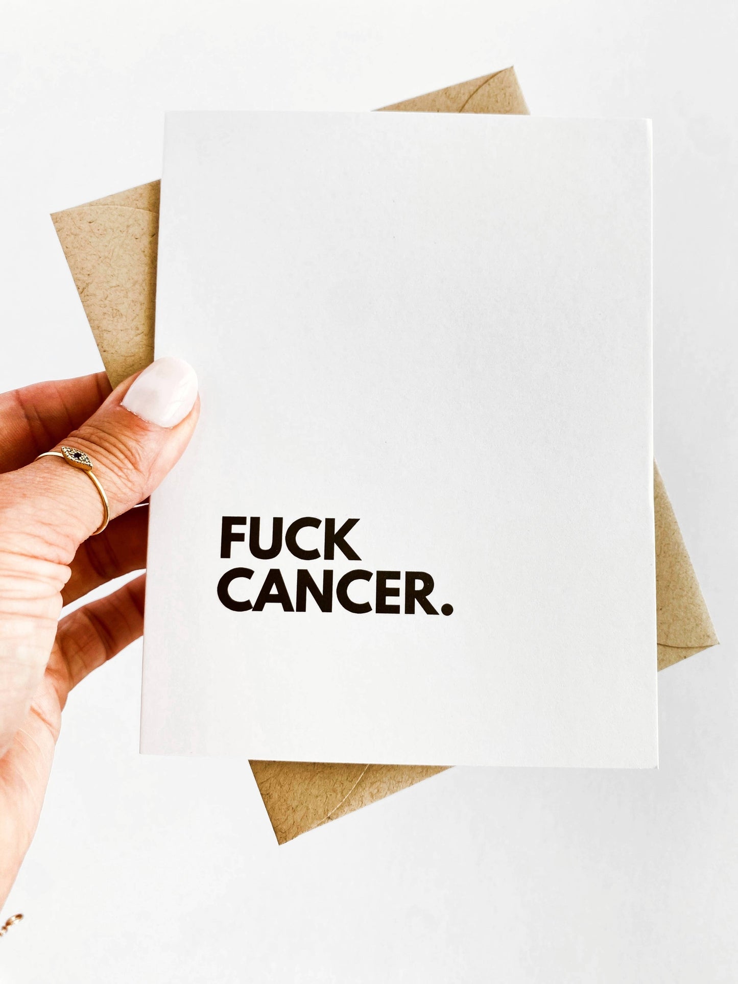 Five Dot Post - Fuck Cancer Get Well Cancer and Chemo Support Card