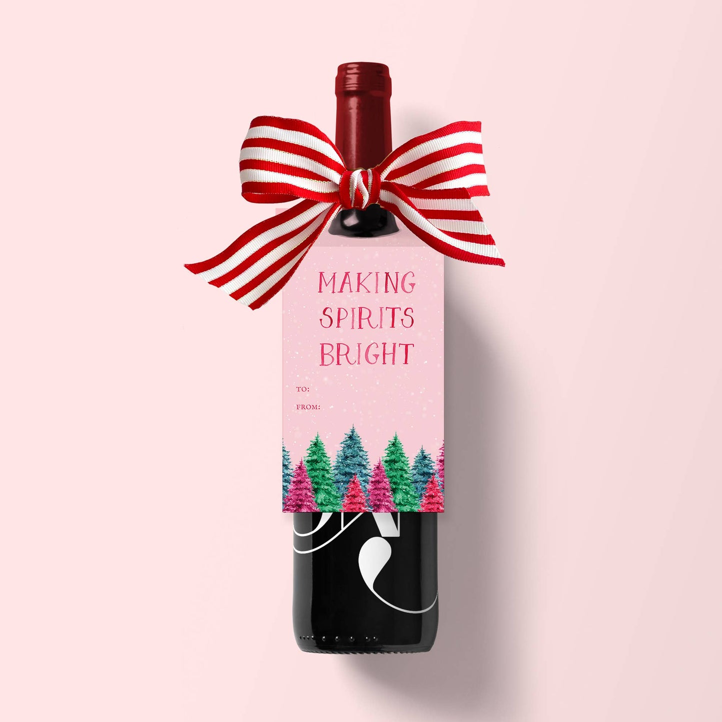 Making Spirits Bright - Wine Gift Tags