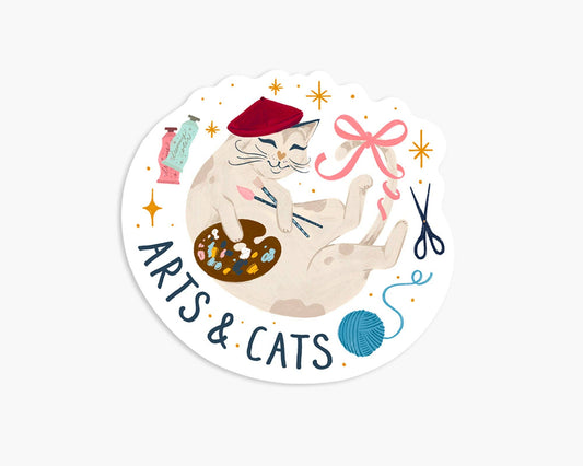 Day One Paper Co. - Arts & Cats - Vinyl Sticker