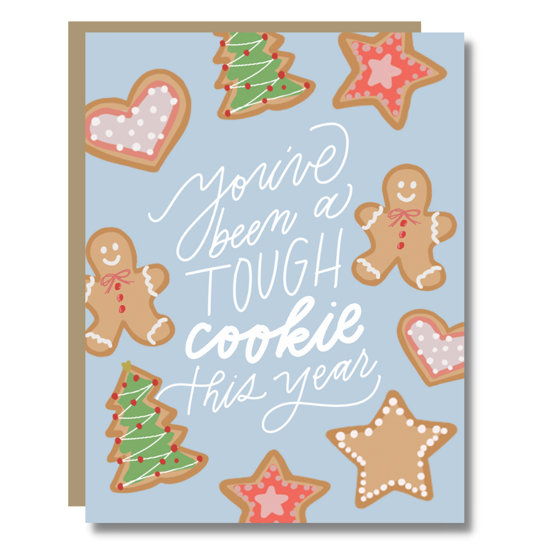 Prairie Letter Shop - Tough Cookie Christmas Card - Holiday Humor