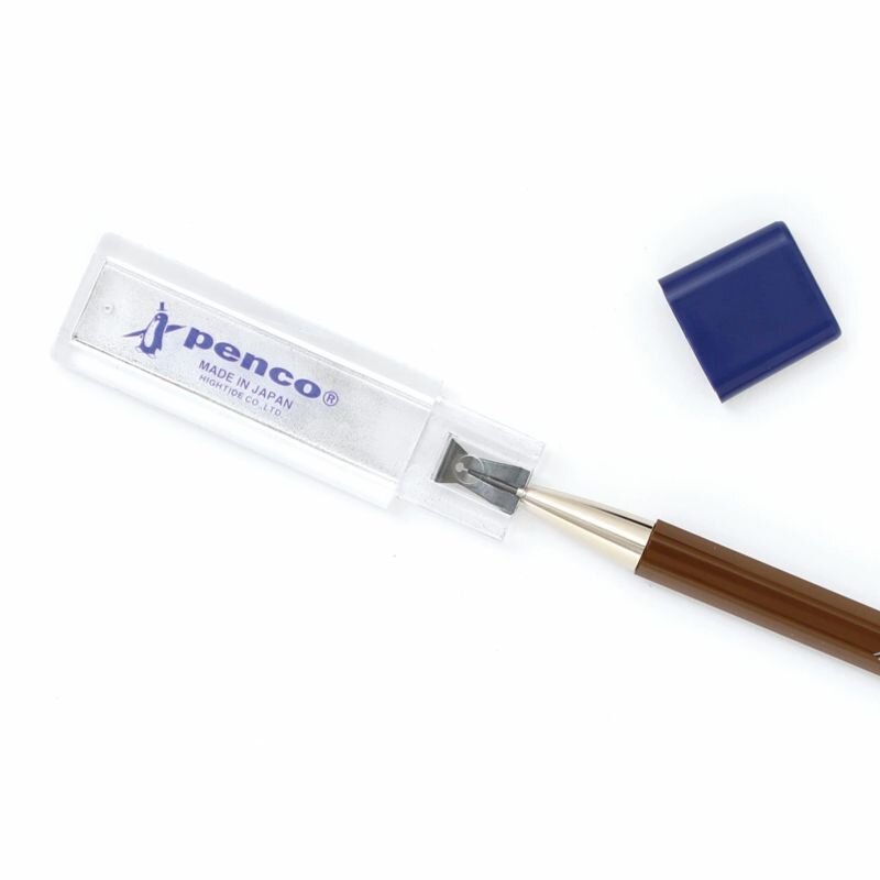 Prime Timber Pencil and Sharpener - Brass Navy