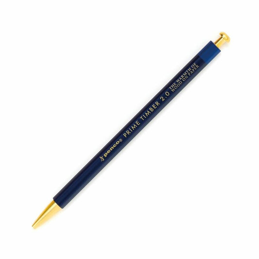 Prime Timber Pencil and Sharpener - Brass Navy