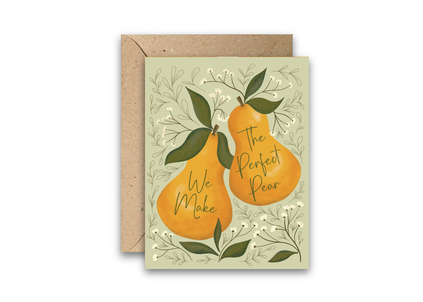 Perfect Pear Love, Anniversary & Valentine's Greeting Card
