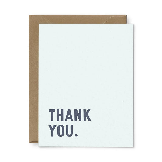 Simple Thank You Greeting Card - Set of 6