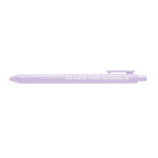 Keep Making Art pen - single jotter pen