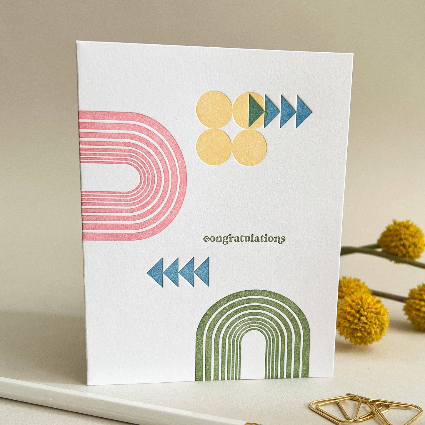 Abstract Congratulations - Greeting Card