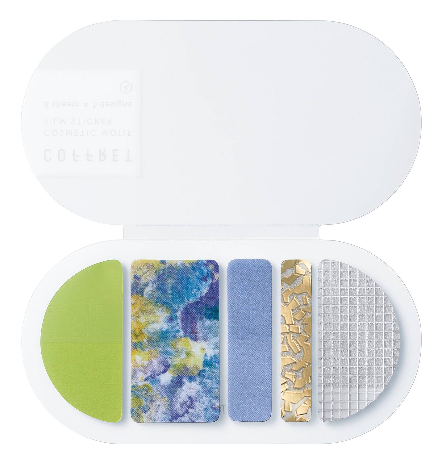 Chiffon Yellow - Decorative Sticker Oval Set