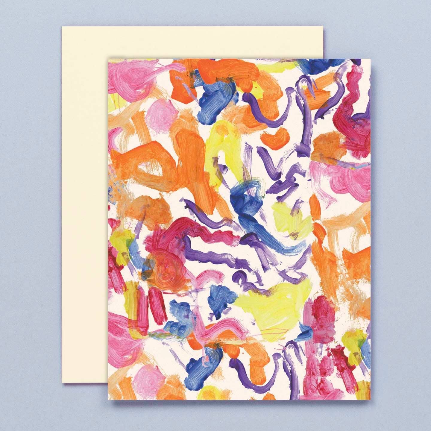 Artsy Day Abstract Painted Cards - Set of 8