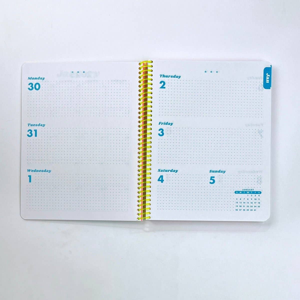 2027 Dated Planner - Riso Printed, 200+ Pages, Spiral Bound: Iridescent Balloons