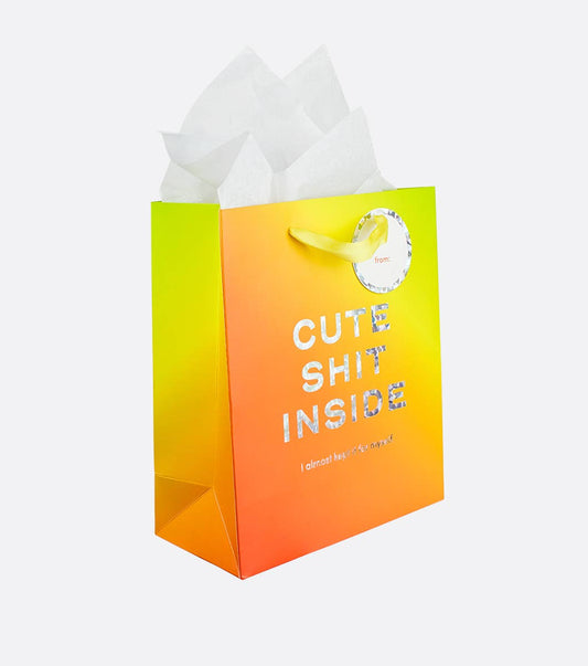 Elum Designs - Cute Shit - Medium Gift Bag