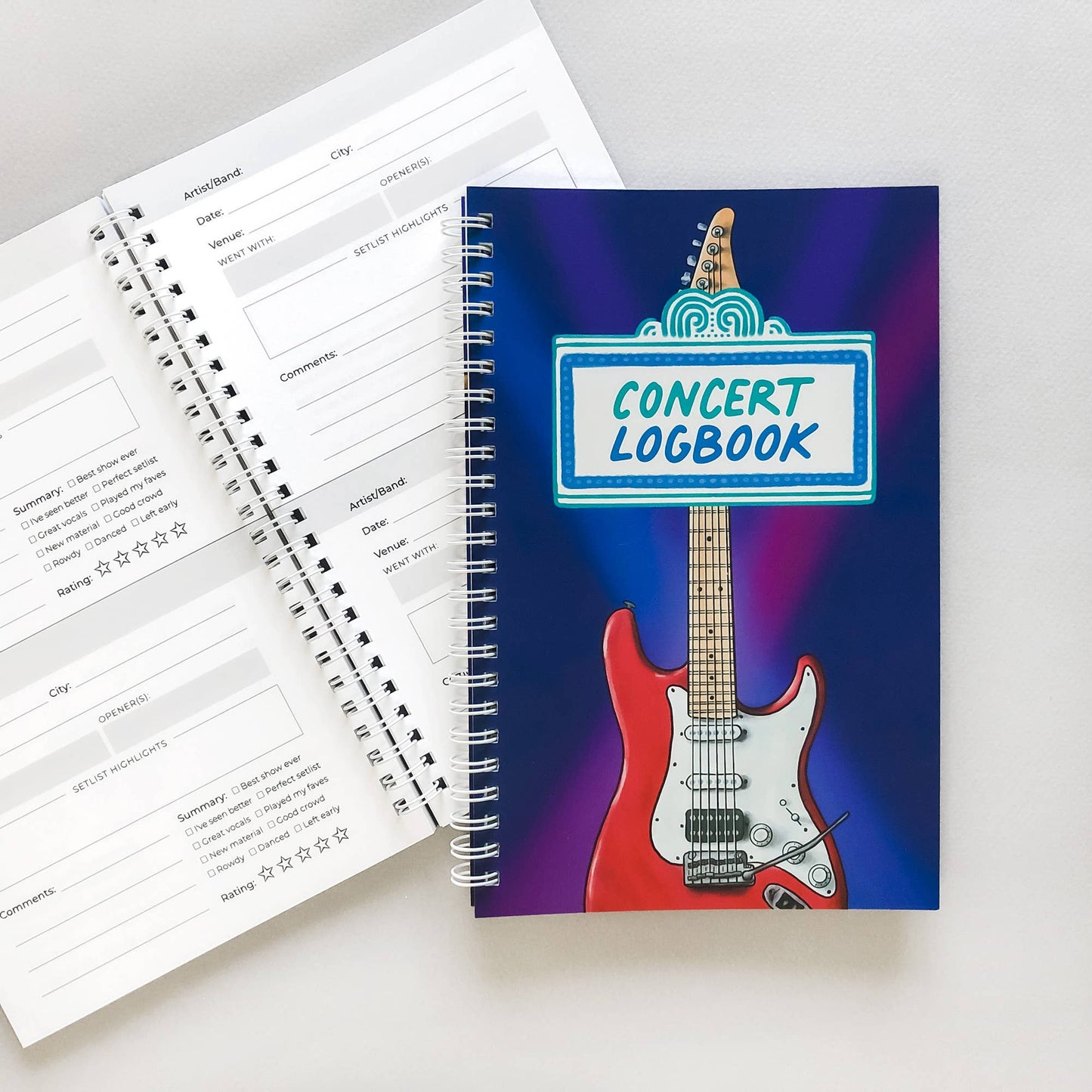 Concert Logbook - Music Lover Journal