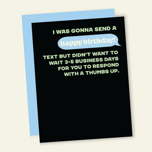That’s So Andrew - No Text Back | Funny Birthday Greeting Card