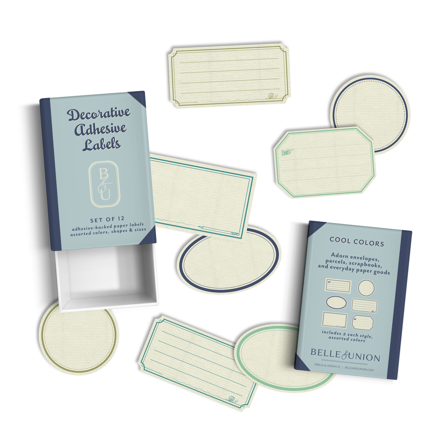 Belle & Union - Ephemeria Paper Label Stickers, Cool