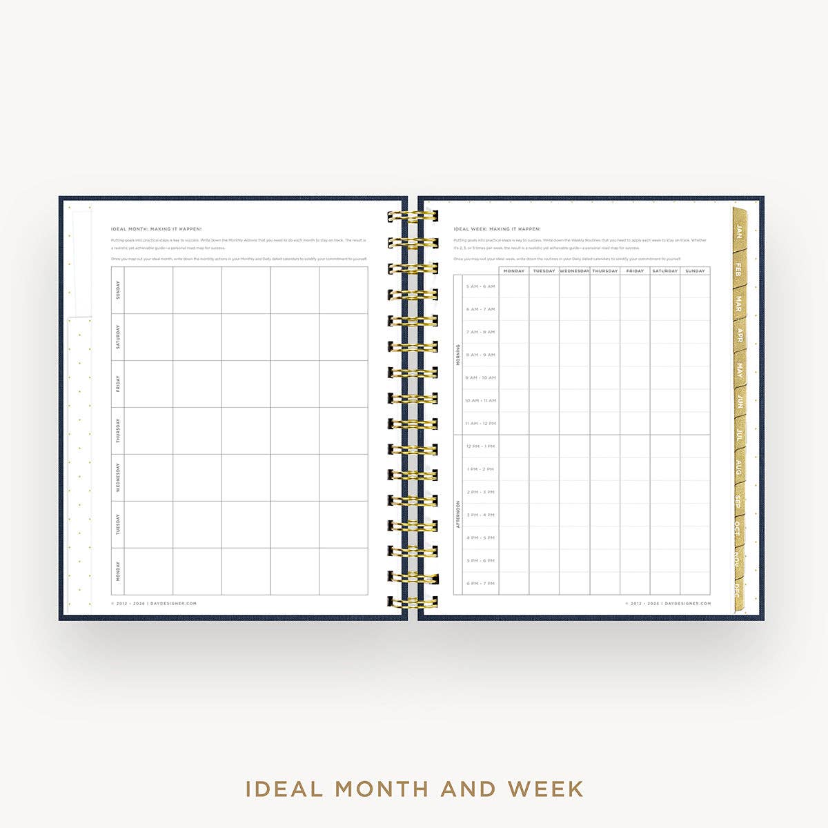 2027 Mini Daily Planner: Navy Bookcloth