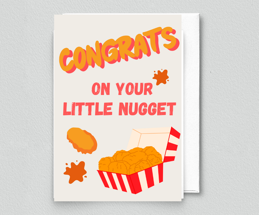inviting affairs paperie - Congrats On Your Little Nugget Greeting Card